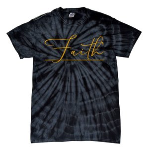 Faith Yellow Christian Tie-Dye T-Shirt