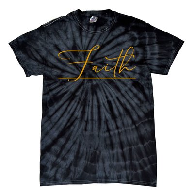 Faith Yellow Christian Tie-Dye T-Shirt