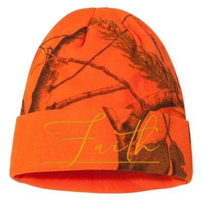 Faith Yellow Christian Kati Licensed 12" Camo Beanie