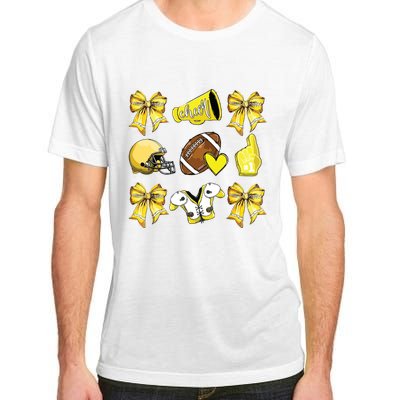 Funny Yellow Cheer Coquette Football Mom Women Girl Adult ChromaSoft Performance T-Shirt