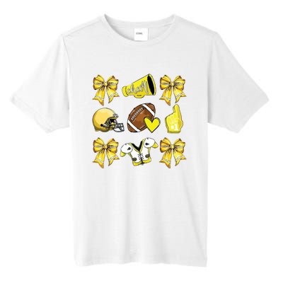 Funny Yellow Cheer Coquette Football Mom Women Girl Tall Fusion ChromaSoft Performance T-Shirt