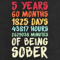 Five Years Clean Addiction Recovery 5 Years Sober 11oz C Handle Ceramic Mug