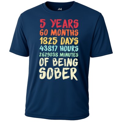 Five Years Clean Addiction Recovery 5 Years Sober Performance Shirt