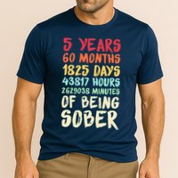 Five Years Clean Addiction Recovery 5 Years Sober Cooling Performance Crew T-Shirt
