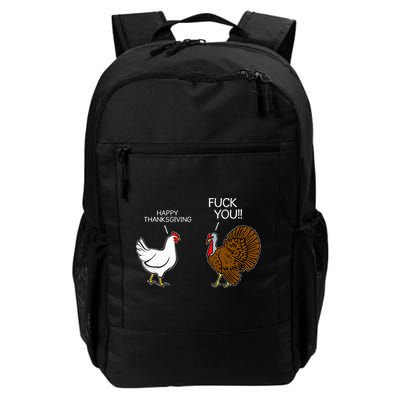 Fuck You Chicken Turkey Month Joke Humor Funny Thanksgiving Backpack