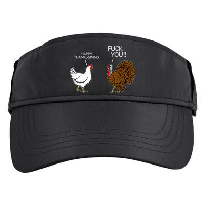 Fuck You Chicken Turkey Month Joke Humor Funny Thanksgiving Adult Drive Performance Visor