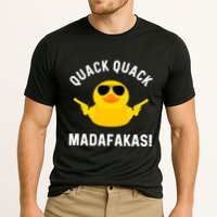 Funny Yellow Crazy Rubber Duck Madafakas Quack Quack Cooling Performance Crew T-Shirt