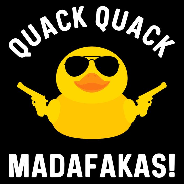 Funny Yellow Crazy Rubber Duck Madafakas Quack Quack Cooling Performance Crew T-Shirt