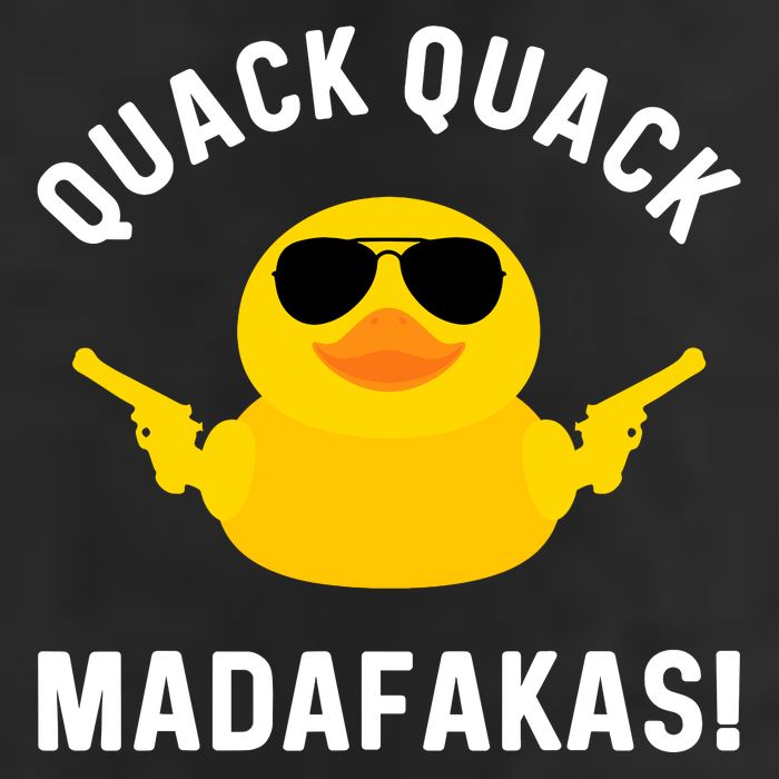 Funny Yellow Crazy Rubber Duck Madafakas Quack Quack Golf Towel