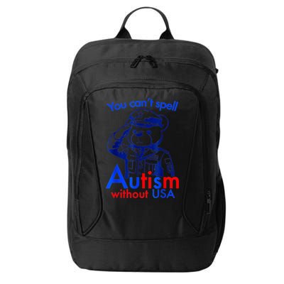 Funny You CanT Spell Autism Without Usa City Backpack