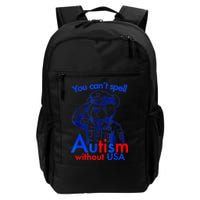 Funny You CanT Spell Autism Without Usa Backpack