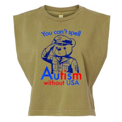 Funny You CanT Spell Autism Without Usa Garment-Dyed Women's Muscle Tee