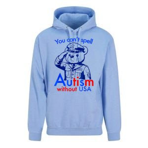 Funny You CanT Spell Autism Without Usa Unisex Surf Hoodie