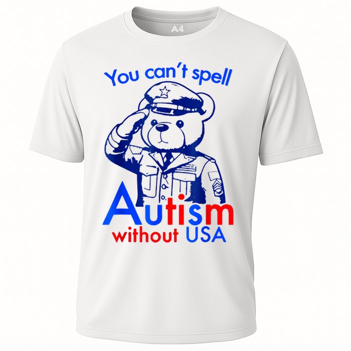 Funny You CanT Spell Autism Without Usa Cooling Performance Crew T-Shirt