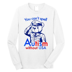 Funny You CanT Spell Autism Without Usa Long Sleeve Shirt