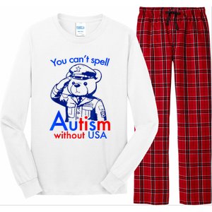 Funny You CanT Spell Autism Without Usa Long Sleeve Pajama Set