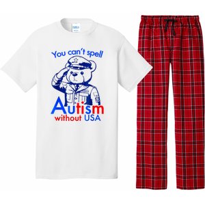 Funny You CanT Spell Autism Without Usa Pajama Set