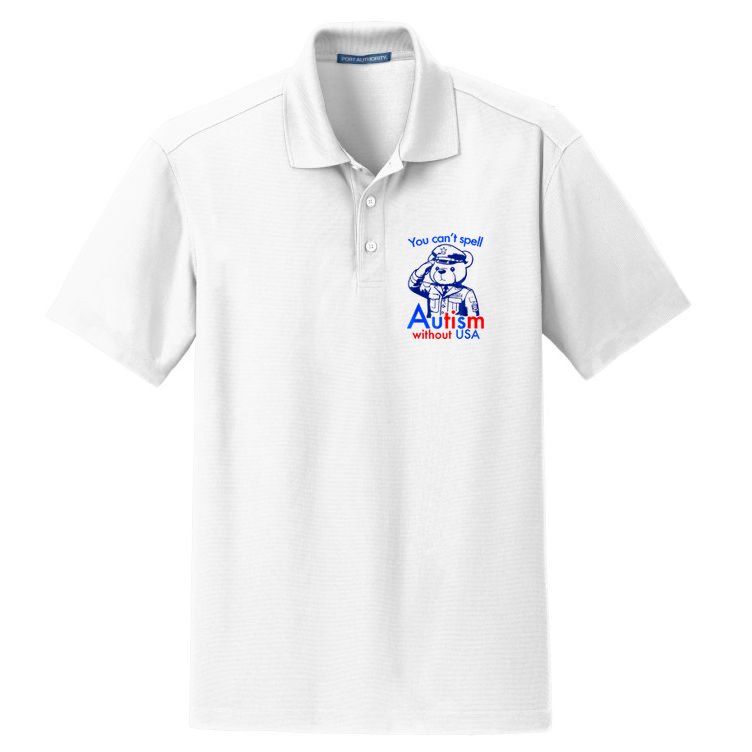 Funny You CanT Spell Autism Without Usa Dry Zone Grid Polo