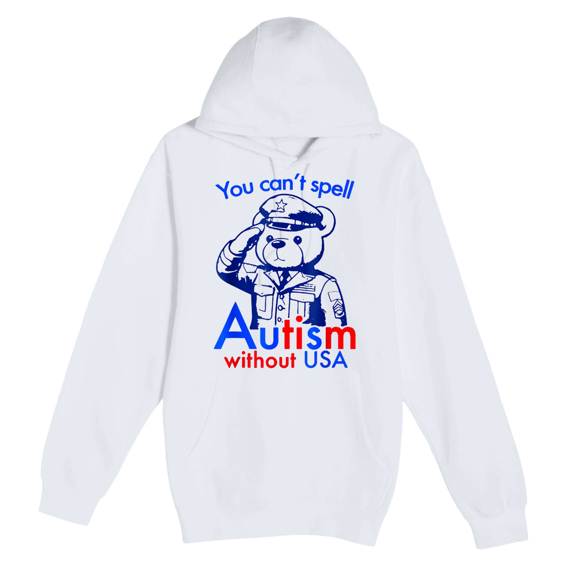 Funny You CanT Spell Autism Without Usa Premium Pullover Hoodie