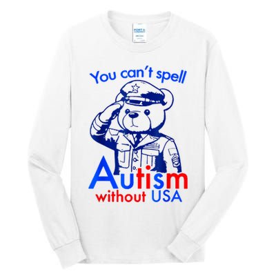 Funny You CanT Spell Autism Without Usa Tall Long Sleeve T-Shirt