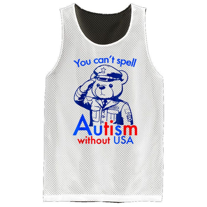 Funny You CanT Spell Autism Without Usa Mesh Reversible Basketball Jersey Tank