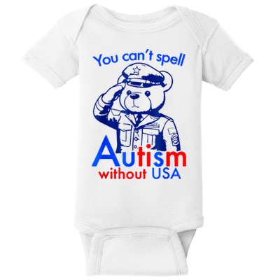 Funny You CanT Spell Autism Without Usa Baby Bodysuit