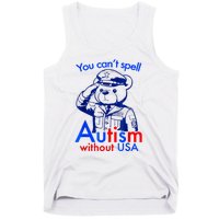 Funny You CanT Spell Autism Without Usa Tank Top