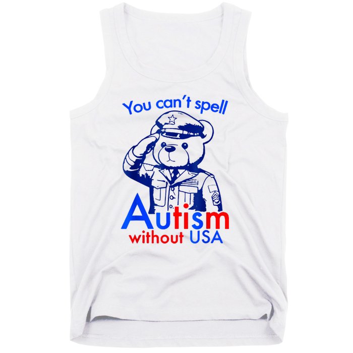 Funny You CanT Spell Autism Without Usa Tank Top