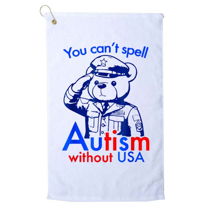 Funny You CanT Spell Autism Without Usa Golf Towel