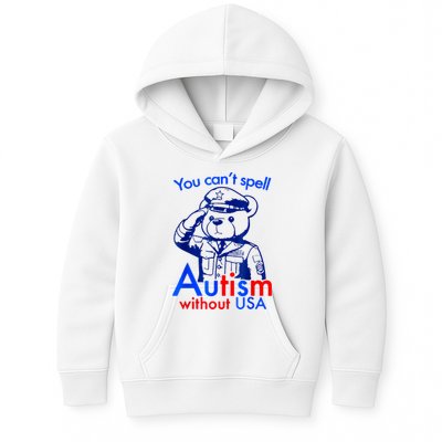 Funny You CanT Spell Autism Without Usa Kids Hoodie