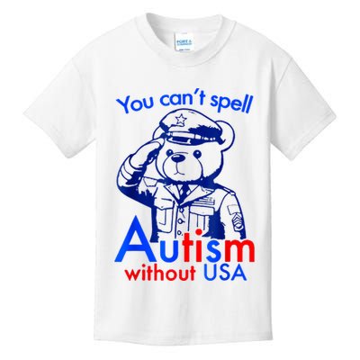 Funny You CanT Spell Autism Without Usa Kids T-Shirt