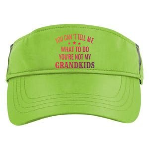 Fun You CanT Tell Me What To Do YouRe Not My Grand Gift Adult Drive Performance Visor