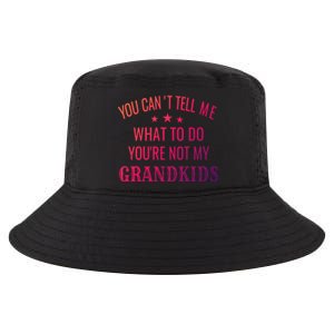 Fun You CanT Tell Me What To Do YouRe Not My Grand Gift Cool Comfort Performance Bucket Hat