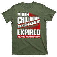 Funny Your Childhood Has Officially Expired Happy Birthday T-Shirt