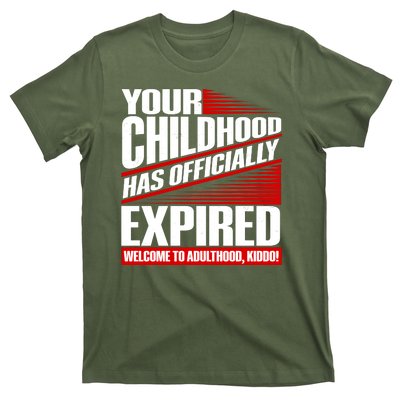 Funny Your Childhood Has Officially Expired Happy Birthday T-Shirt