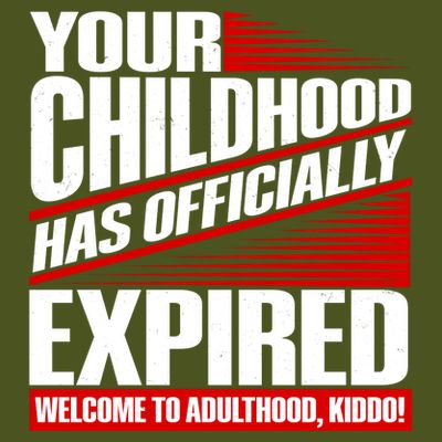 Funny Your Childhood Has Officially Expired Happy Birthday T-Shirt