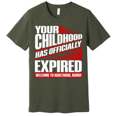 Funny Your Childhood Has Officially Expired Happy Birthday Premium T-Shirt