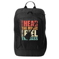 Funny You Can Hear The Music But You Feel The Bass Player City Backpack