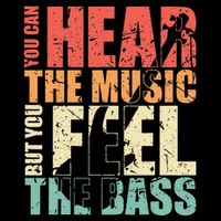 Funny You Can Hear The Music But You Feel The Bass Player Drawstring Bag