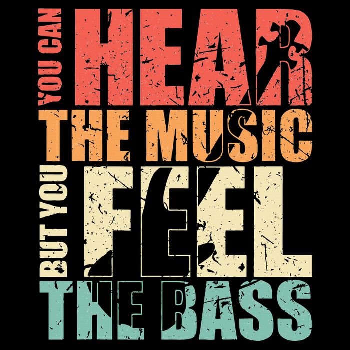 Funny You Can Hear The Music But You Feel The Bass Player Drawstring Bag