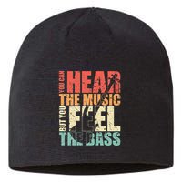 Funny You Can Hear The Music But You Feel The Bass Player Sustainable Beanie