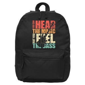 Funny You Can Hear The Music But You Feel The Bass Player 16 in Basic Backpack