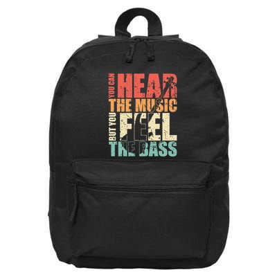 Funny You Can Hear The Music But You Feel The Bass Player 16 in Basic Backpack