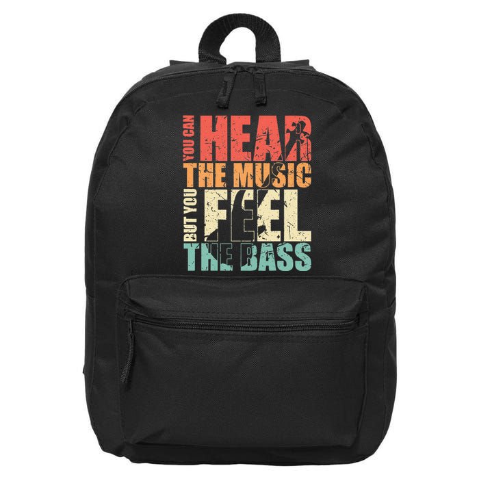 Funny You Can Hear The Music But You Feel The Bass Player 16 in Basic Backpack