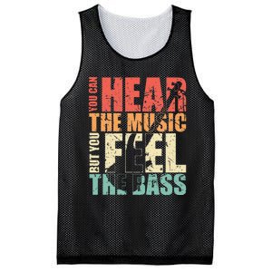 Funny You Can Hear The Music But You Feel The Bass Player Mesh Reversible Basketball Jersey Tank