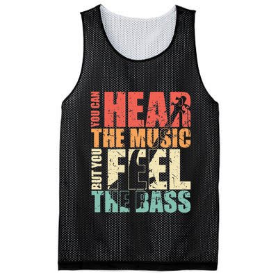 Funny You Can Hear The Music But You Feel The Bass Player Mesh Reversible Basketball Jersey Tank