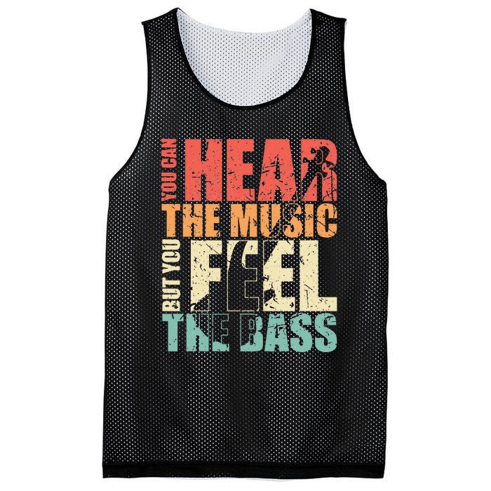 Funny You Can Hear The Music But You Feel The Bass Player Mesh Reversible Basketball Jersey Tank