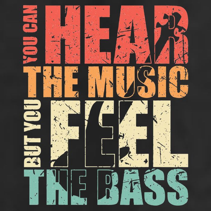 Funny You Can Hear The Music But You Feel The Bass Player Golf Towel