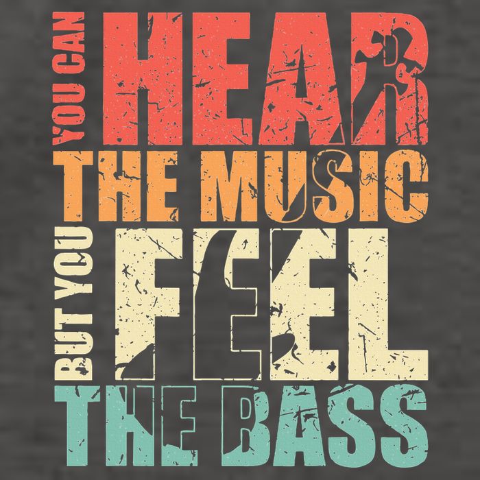 Funny You Can Hear The Music But You Feel The Bass Player Vector Backpack