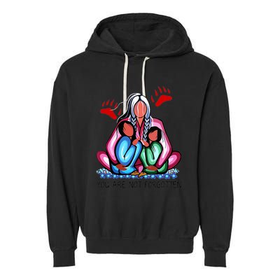 Funny You Day Are Not Forgotten Native American Garment-Dyed Fleece Hoodie